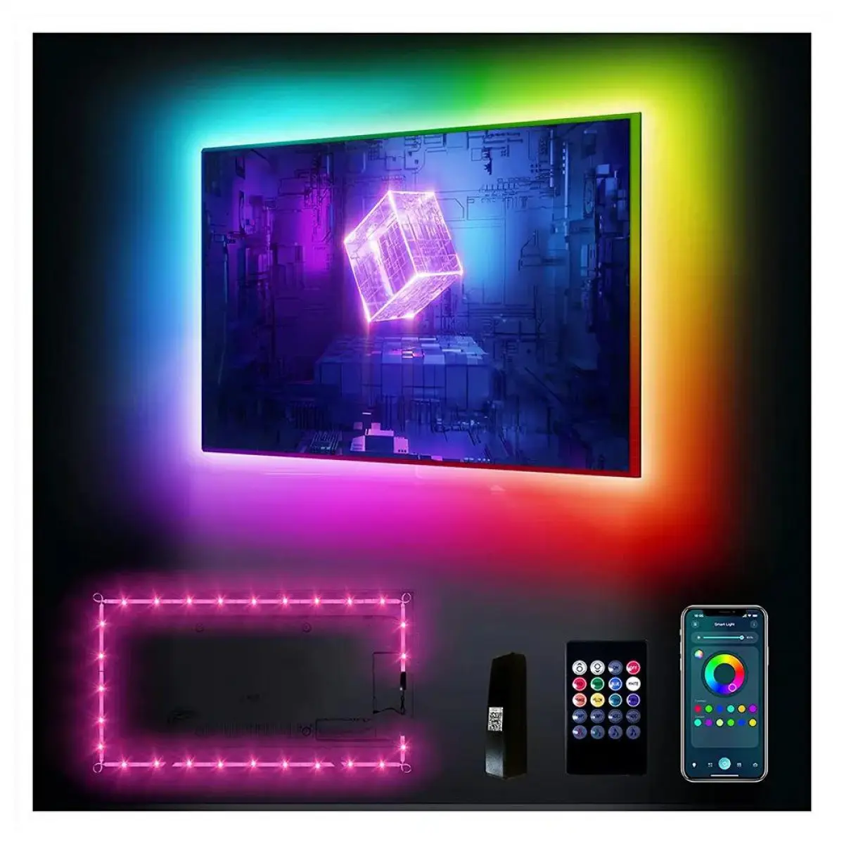 5V TV TV Background Light with Usb Power Supply 20 Jian Remote Control Music Synchronous Led Backlight Light Bar