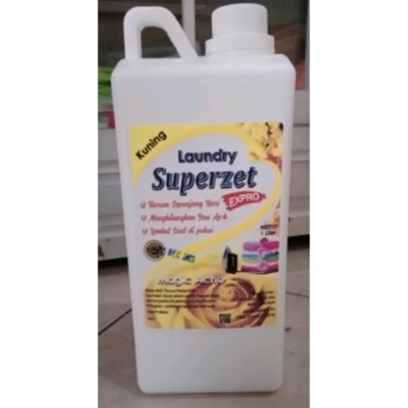 SUPERZET ~ parfum pewangi laundry wangi 1 liter kemasan drigen Biru 2