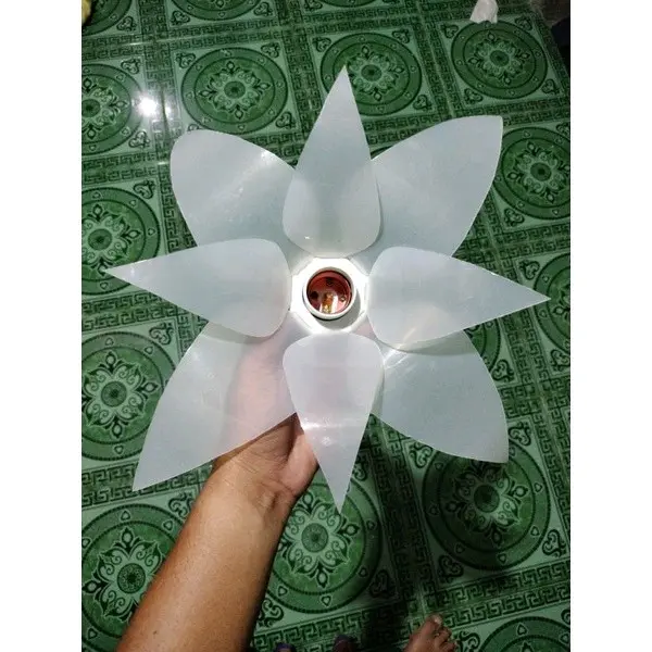 kelopak lampu bunga bahan mika kuat awet dekorasi/ruangan murah cantik dan 6