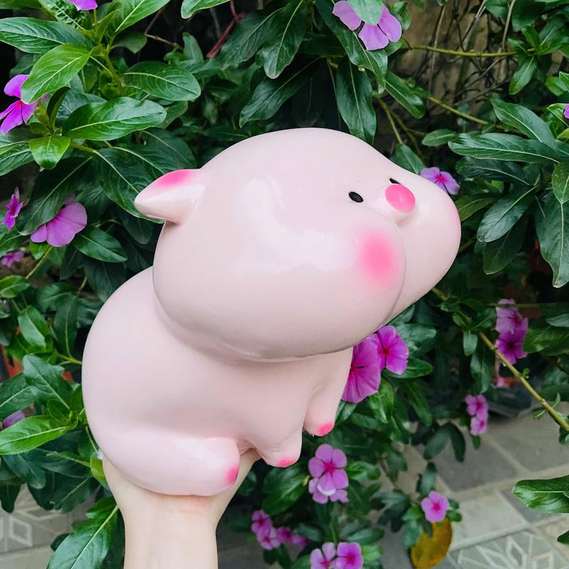 Ống heo tiết kiệm Má Phính Bánh Bao size to cực dễ thương | Quà tặng, tiết kiệm, decor [TRANG TRẠI HEO ĐẤT] 0