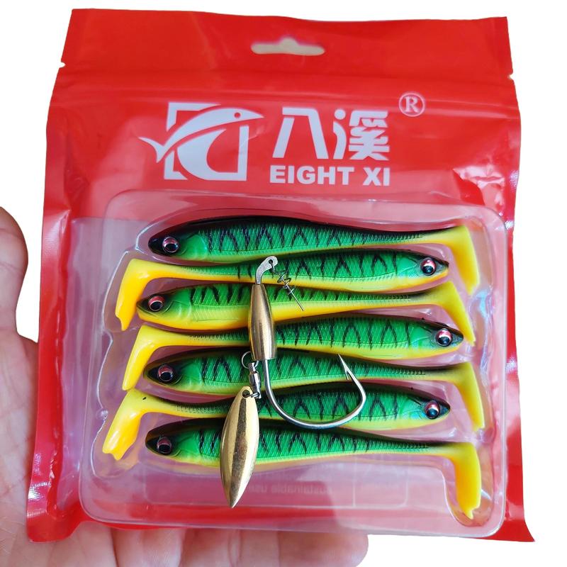 Combo Mồi Mềm Câu Lure NFF Lưỡi Độ Thủ Làm Công Không Rỉ Lưỡi Kháng Mặn Tốt Bắt Cá Đi Câu Fishing Câu Cá