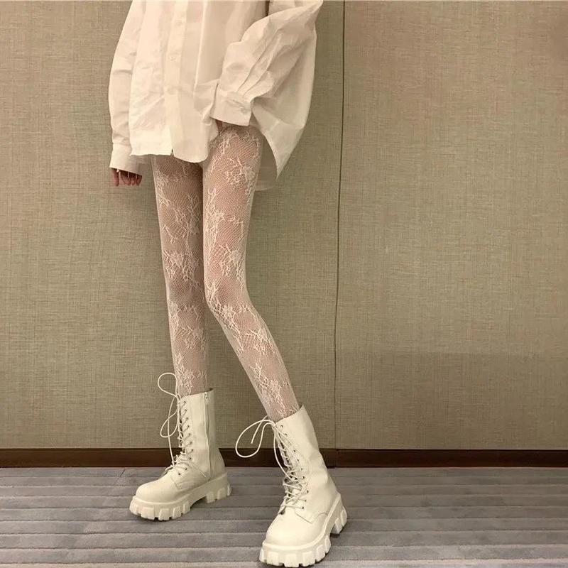 Product Introduction of Tất lưới, phong cách Gothic Lolita, quần tất lưới cho phụ nữ, quần tất lưới, quần tất Y2k, với quần legging họa tiết hoa, đồ lót gợi cảm 26