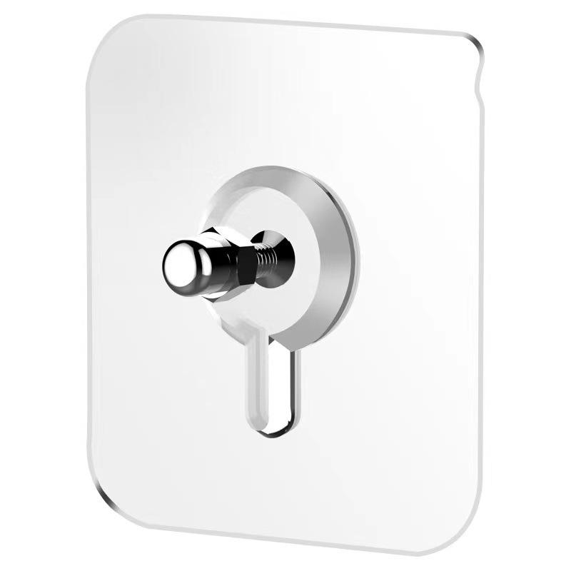 Móc Dính, Không Cần Đục Lỗ Móc, Chất Liệu Acrylic Và Thép Không Gỉ, Chịu Lực, Không Cần Vít, Thích Hợp Cho Ký Túc Xá, Đóng Tường, Trong Suốt, Móc Sau Cửa 6