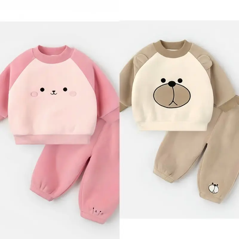 Combo 2 bộ nỉ bông, chất mềm mịn cho bé trai bé gái ( sz 5-15kg ) 3