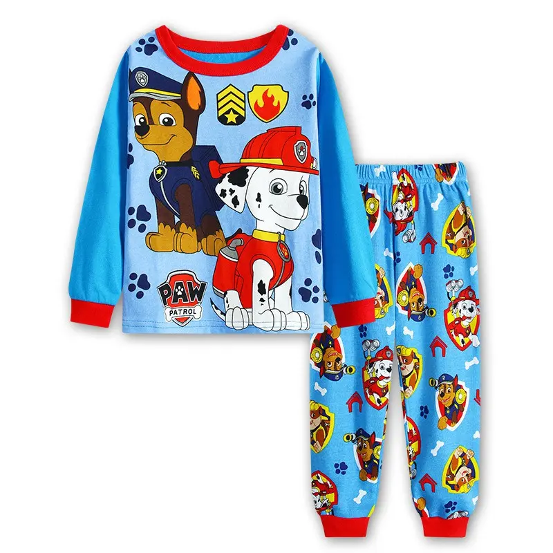 ชุดนอนลาย Paw Patrol สำหรับเด็กและเด็ก แฟชั่น สำหรับเด็กหญิงและเด็กชาย ชุดอยู่บ้าน แขนยาว กางเกง