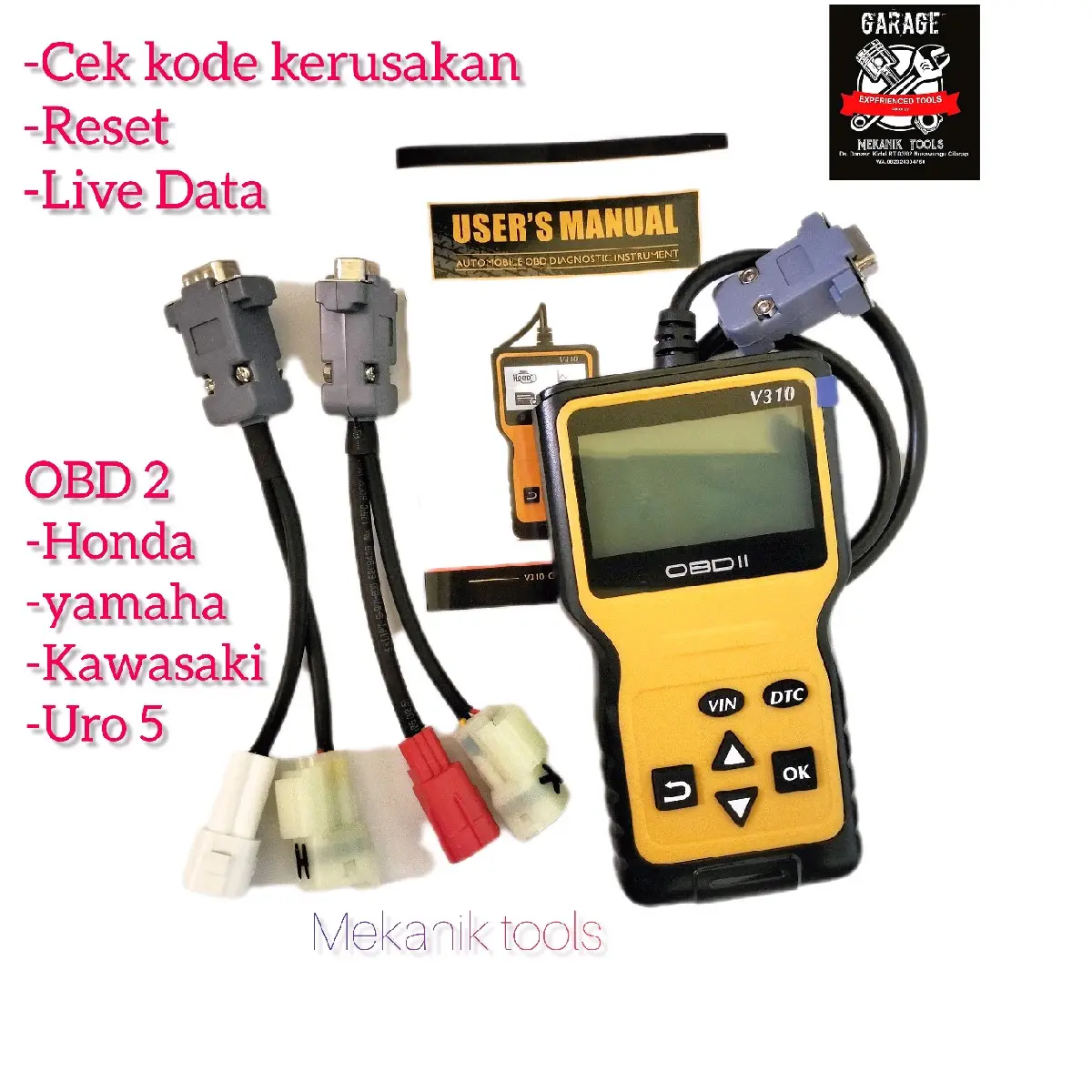 Scanner OBD 2 motor Alat service Injeksi