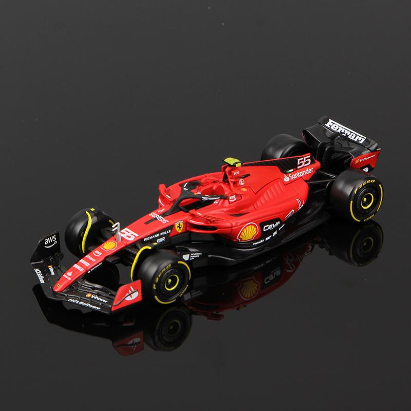 Product Introduction of Bburago 1:43 2023 F1 Model RB19 W14 SF23 C43 A523 AMR23 Racing Alloy Car Toy Red Bull Mercedes Alfa Romeo Apline 54