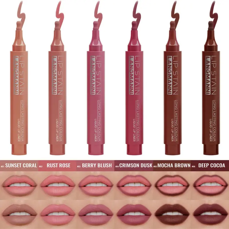 [COD] Matte Liquid Lip Liner Marker Pen Dyeing Lip Gloss Waterproof ...