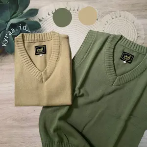 ROMPI RAJUT POLOS DEWASA&ANAK||VEST RAJUT||KOREAN STYLE||UNISEX||ROMPI POLOS PRIA&WANITA Dewasa Tebal