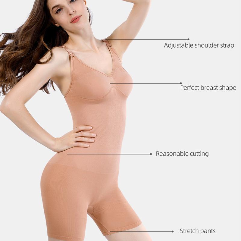 TK Women Seamless Bodysuit Shapewear Body Shaper Corset Postnatal Tights Suspender Jumpsuit Underwear For Ladies #461481 1