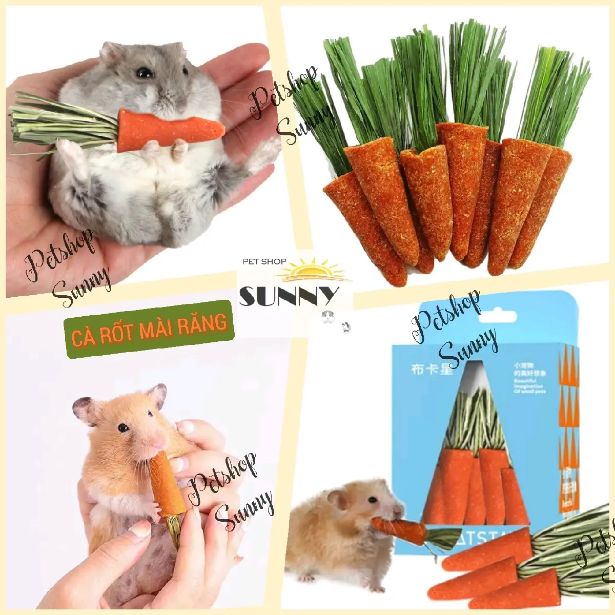 Cà rốt mini Bucatstate mài răng hamster, thỏ, bọ