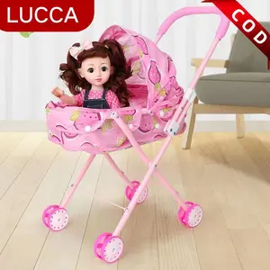 Mainan Kereta Dorong Boneka Mainan Boneka Bayi Doll + Stroller Mainan Anak Dolls Toys