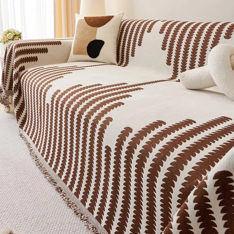 Geometric Pattern Sofa Cover, 1 Count Full Coverage Anti-cat Scratching Protection Sofa Cover, Household Textiles for Home Living Room Bedroom 3