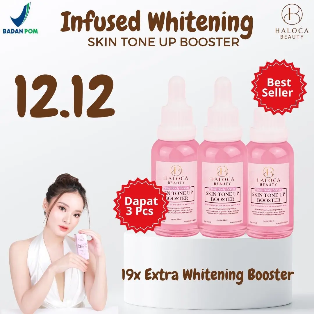[ HALOCA BEAUTY ] LIVE Hallowica Infused Body Serum | 3PCS Skin ToneUp Booster Serum