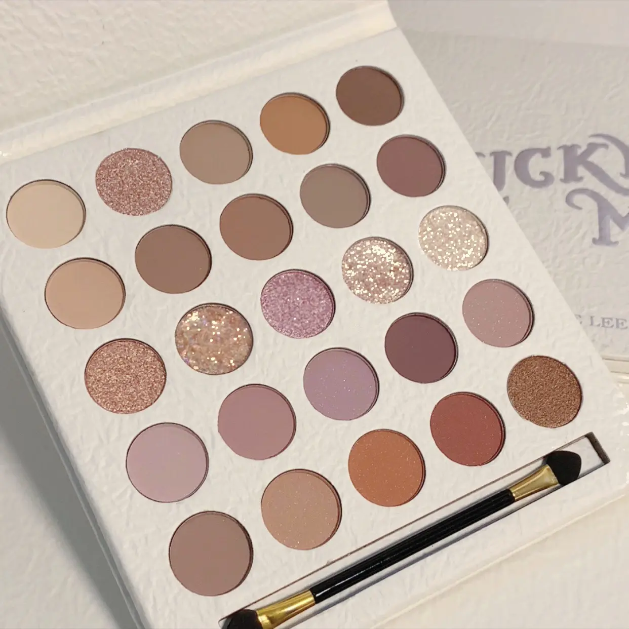 25 color cream elf eyeshadow tray, matte pearl fine flash high disc, girls affordable earth color multifunctional eyeshadow tray