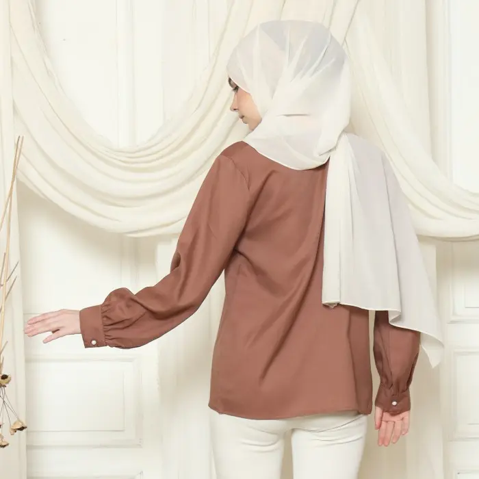 KEIZHA & SOLEHA Aster Long Sleeve Atasan Wanita Muslim Lengan Panjang 2