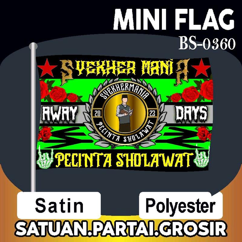 Bendera Syekhermania V80/Bendera Majelisan/Bendera Desain Terbaru/Bendera Custom 2
