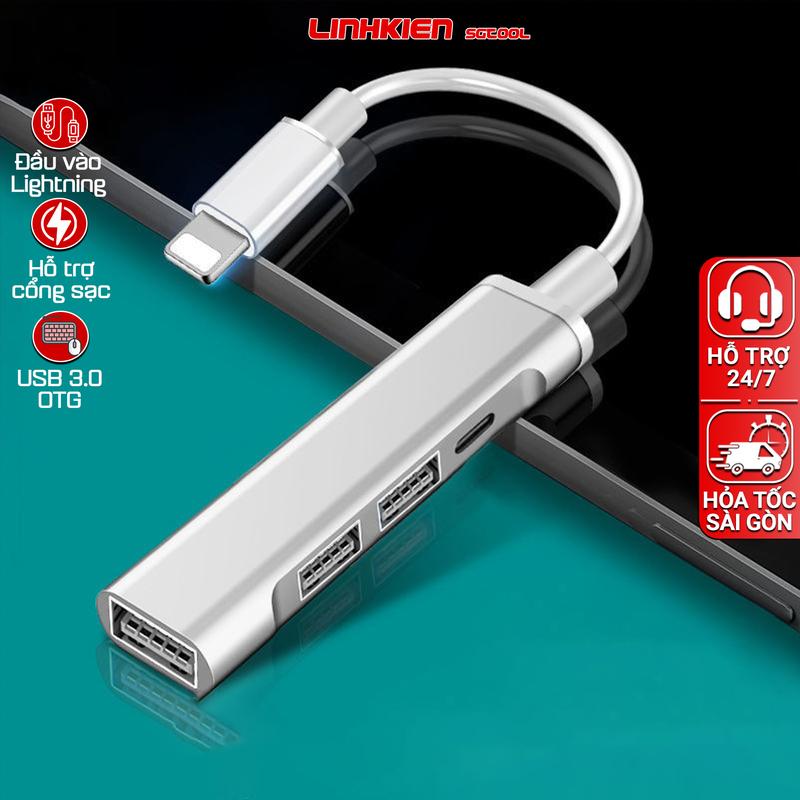 Jack chuyển Lightning OTG cho điện thoại Táo khuyết kết nối chuột bàn phím Phone