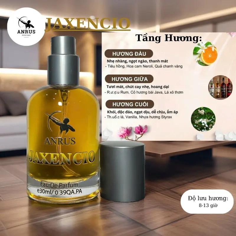 Nước Hoa Nam JAXENCIO - ANRUS Perfume Chai 30ml Phong Cách Nam Tính, Gồ Gề, Bí Ẩn, Cuốn Hút 3