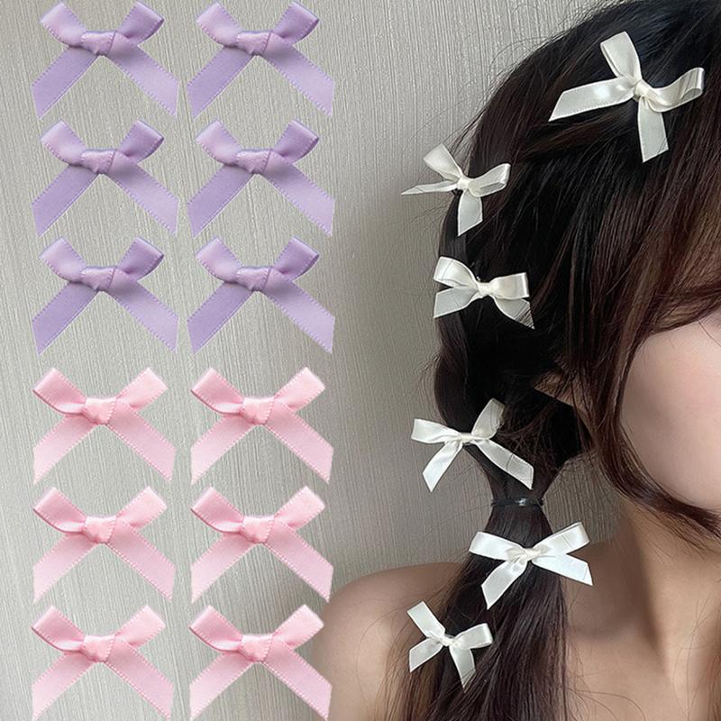 Product Introduction of Mini Hair Bow Clips Delicate Satin Bow Hair Barrettes Kawaii Hair Accessories for Women Girls 20