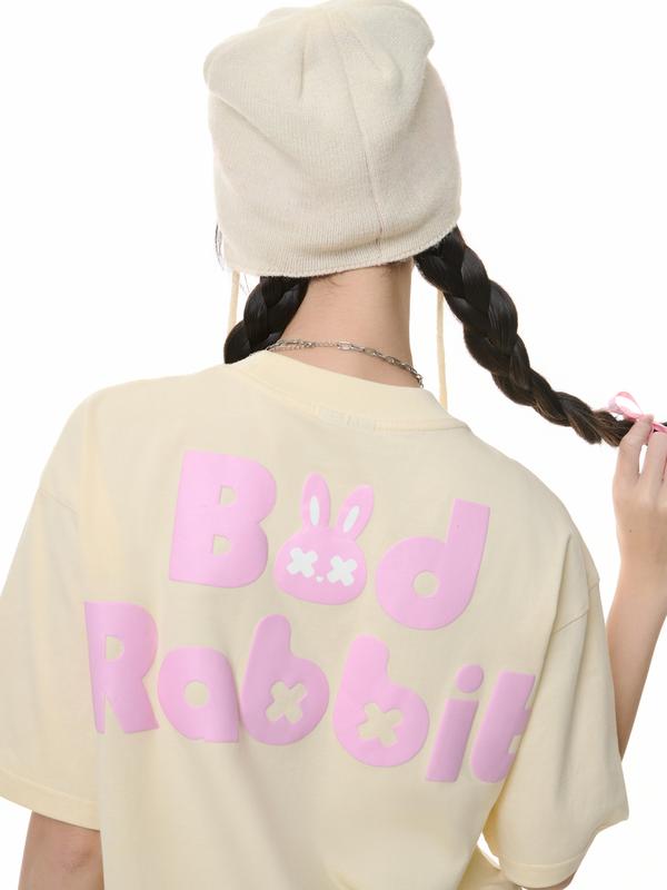 DREAMER COLLECTION - Áo Thun Unisex Nam Nữ Chất Cotton Bad Rabbit - RABBIT CUDDLE TEE 7