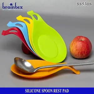 Silicone Spoon Rest Pad Holder Pad Kitchen Utensil Alas Centong Sendok