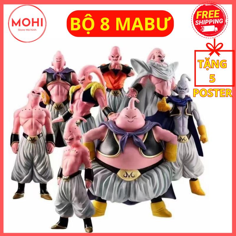 Mô hình Majin Buu Ma bư trong Dragonball Z figure cực đẹp - Bộ 8 mabu ( Tặng 5 Poster) Đồ Chơi Toy