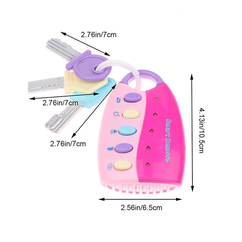 Product Introduction of Baby Toy Musical Cartoon Car Key Vocal Sounds Smart Remote Car Voices Pretend Play Educational Toys For Children Baby Music Toys 28