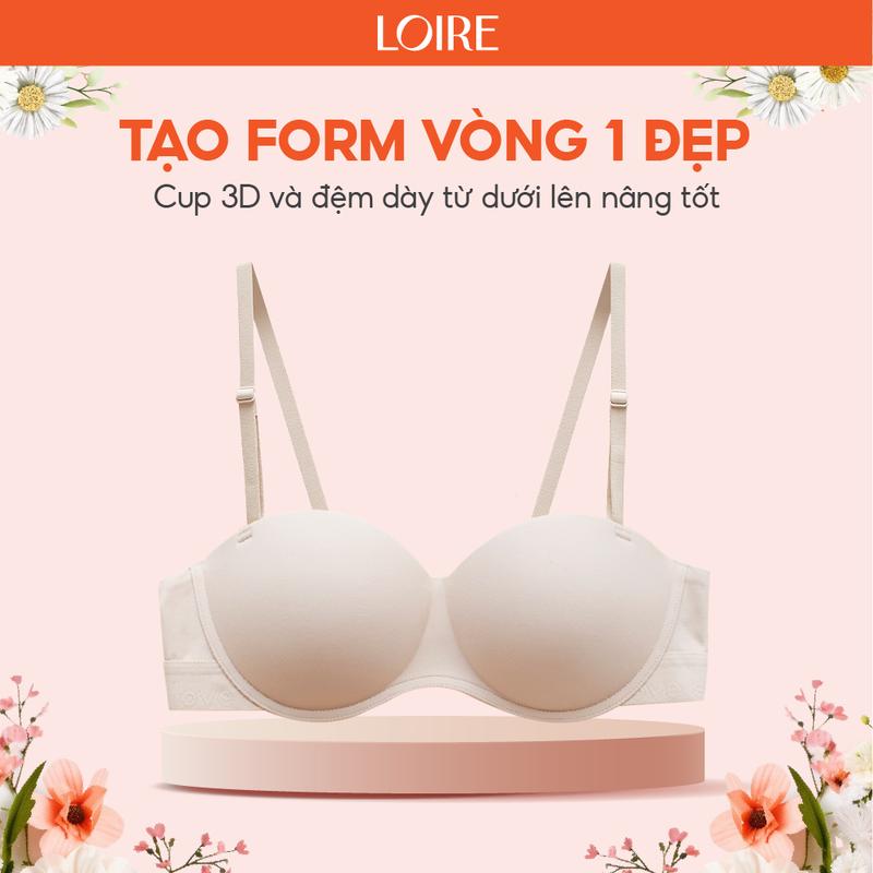 Áo Lót Bra Cup Ngang Đệm Vừa Gom Và Nâng Ngực Loirechic BRNC184 Nữ Women