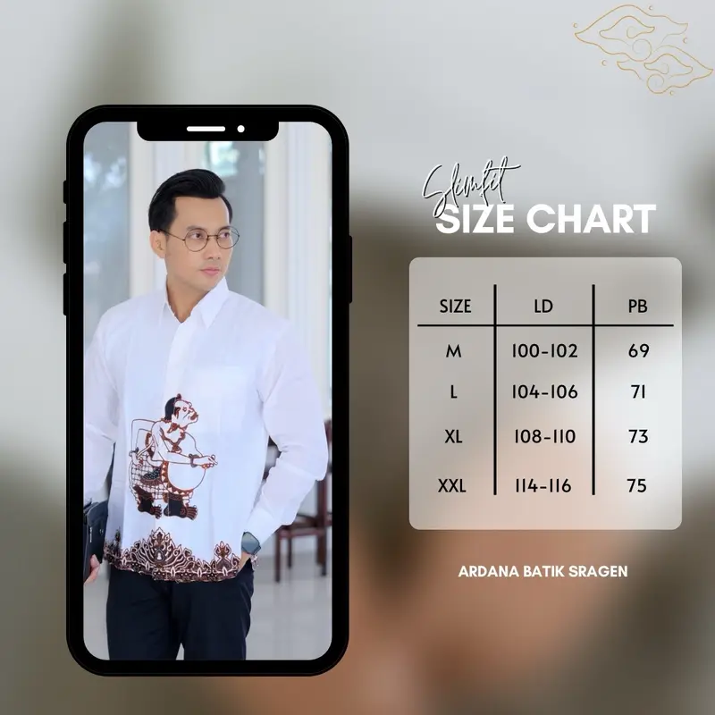 Ramawijaya Kemeja Batik Lengan Panjang Reguler fit Premium Furing Adem Katun Sregenan Kemeja Keren Lamaran Tunangan Wisuda Kantoran Grosir Nikahan Kain Nyaman Dan Tidak Luntur Hitam Atasan 4