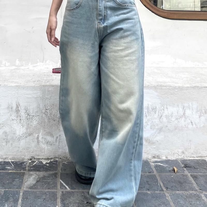 [HÀNG QC LOẠI 1 - CÓ BIGSIZE] Quần  Jeans Nữ Unisex Dài Ốnng Suông Rộng  Cạp Trễ Tôn Dáng Mặc Đi Làm Đi Chơi Đi Học Form  Có Túi - Form Dáng Chuẩn Đẹp Pants Denim Ong Women bò   jean nấm lùn   ống đứng quần  bò quan  jeansuong