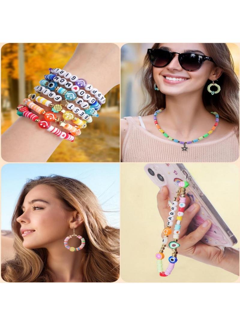 Product Introduction of Colorful Beads Kit, DIY Jewelry Making Kit, DIY Jewelry Making Supplies for Bracelet Necklace Earrings Pendant 7