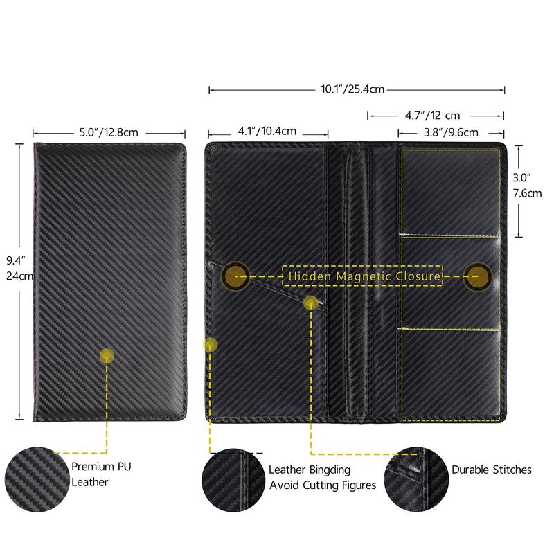 Car Registration & Insurance Card Holder, Vehicle License Document Compartment Card Holder, Interior Car Accessories for Women Men Teens, Men Gifts 1
