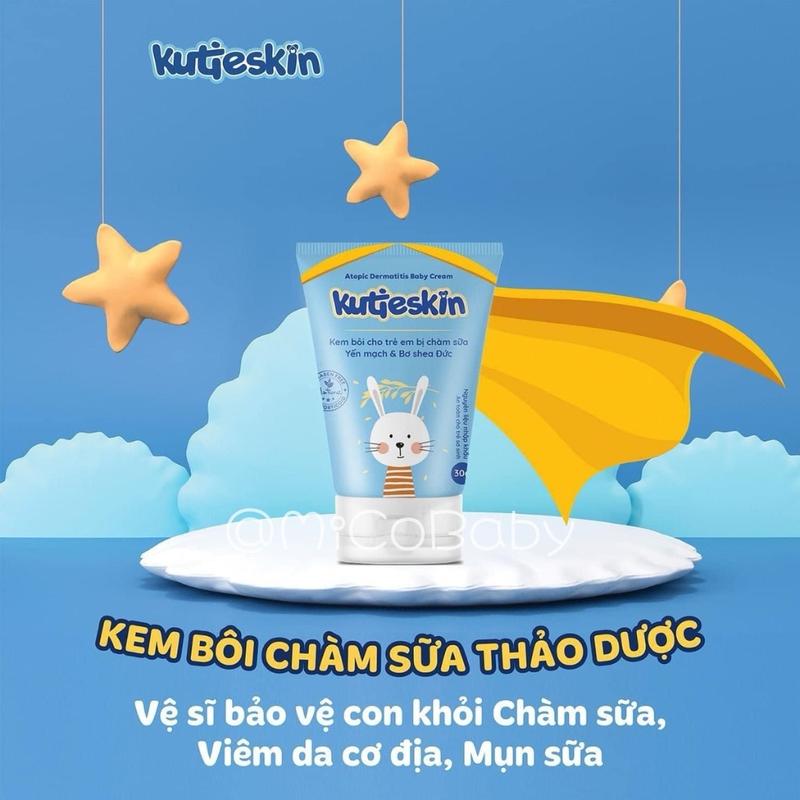 Kem bôi cho trẻ bị chàm sữa Kutieskin 30g Chính Hãng, an toàn cho bé từ sơ sinh kuti eskin 5