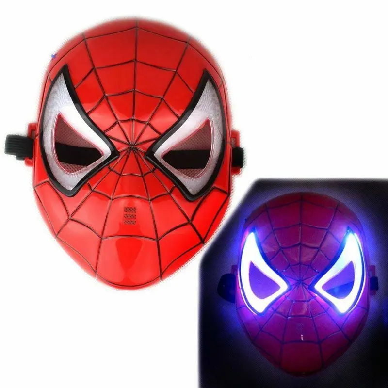Mặt nạ hóa trang Spider Man  - mặt nạ người nhện có đèn LED - Smart Baby Toys mặt  nạ 6