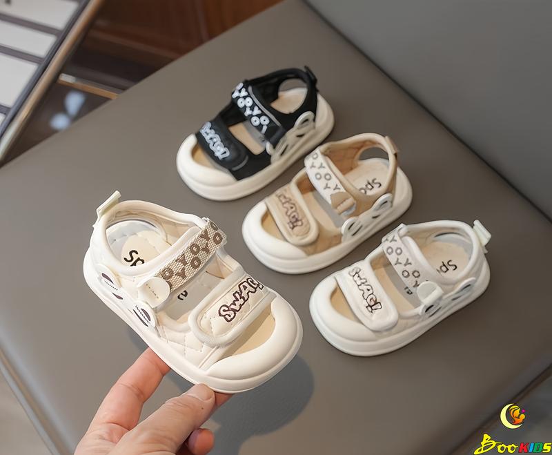 Dép Sandal Cho Bé Trai Bé Gái Có Video 0-4 Tuổi Chống Vấp Trơn Trượt Siêu Nhẹ Hình Gấu Poo 1