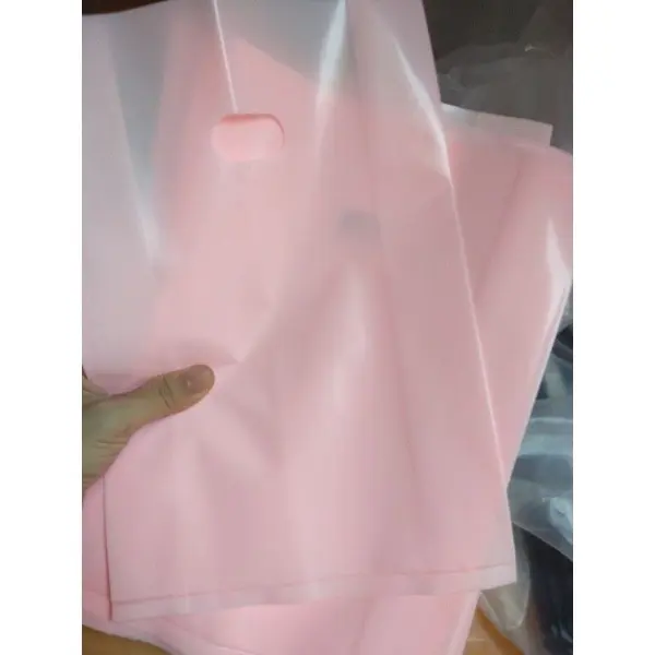 0,5kgTúi Nilong Đựng Hàng Hồng Pastel - Túi Hột Xoài PE Trơn Bóng Dai Dẻo ( đựng hàng , gói hàng) 3