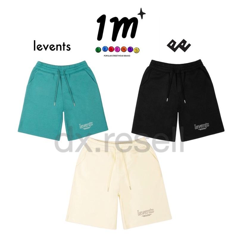 Quần Đùi Quần Short LEVENTS PLAY LOGO SHORT CREAM BLACK GREEN