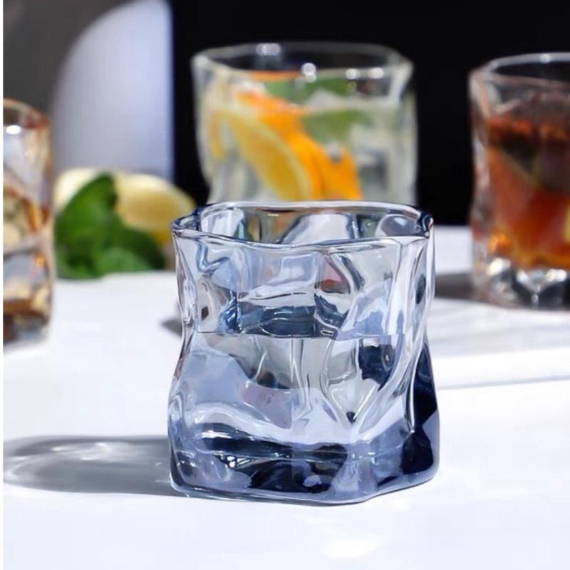  LY CỐC  thủy tinh decor uống nước sáng tạo cốc xoắn ly thuỷ tinh uống whisky cao cấp-MUEBL COCA 