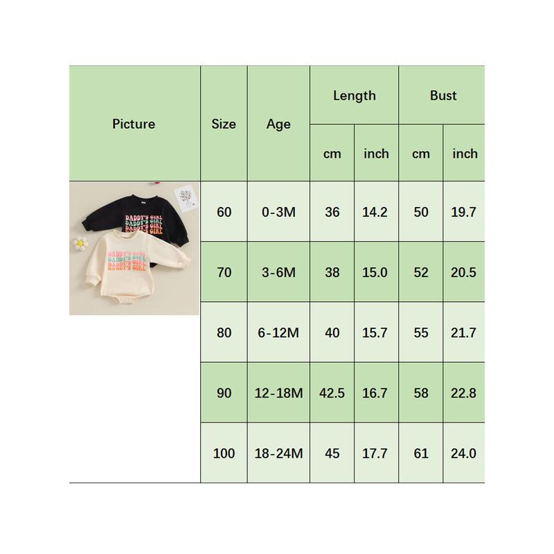 Product Introduction of Infant Girl Fall Sweatshirt Jumpsuit Letter Print Long Sleeve Romper 0