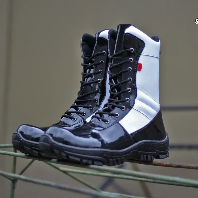 Sepatu PDL pria provos PDL  KULIT KILAP TANPA SEMIR ARBOO FOOTWEAR 5