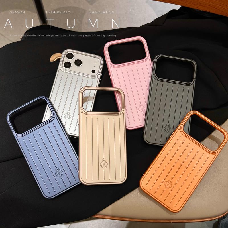 Ốp điện thoại phong cách vali Rimow, phù hợp với IPhone 11/12/13/14/15/16/17 Pro Max, 16/15/14 Plus, 17, vỏ bảo vệ chống sốc