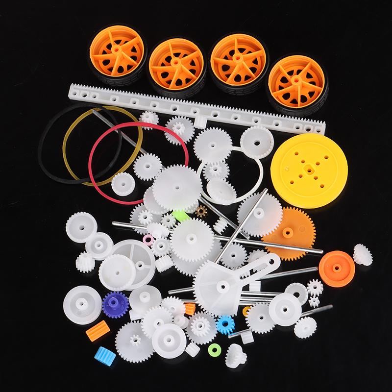 HZ-Hộp Số Đồ Chơi, 78 Cái, Động Cơ Robot, Bánh Răng Nhựa, Mô Hình Tự Làm, Phụ Kiện, Sở Thích Đồ Chơi 1