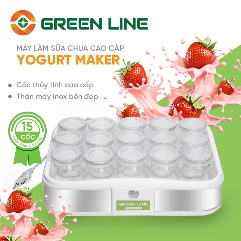 Máy Làm Sữa Chua Tại Nhà Thông Minh Tiện Lợi, Máy Làm Sữa Chua Hương Vị Truyền Thống Green Line OENON A15