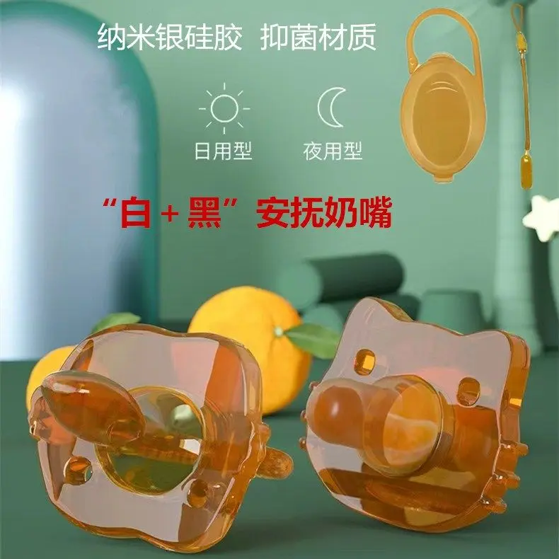 Núm vú giả Nano Màu bạc cho bé, núm vú mô phỏng ngực siêu mềm, 0 đến 3 tháng một lần, loại ngón tay cái cho trẻ sơ sinh, buồn ngủ