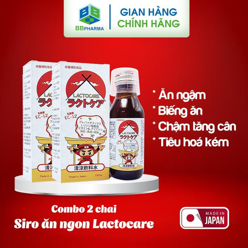 [Deal Live] Combo 2 Chai Siro Ăn Ngon Cho Bé Lactocare Nhật Bản giúp hỗ trợ tiêu hóa - Trẻ Ăn Ngon, Đề Kháng Khỏe, Cung Cấp 50 Tỷ Lợi Khuẩn Mỗi ngày