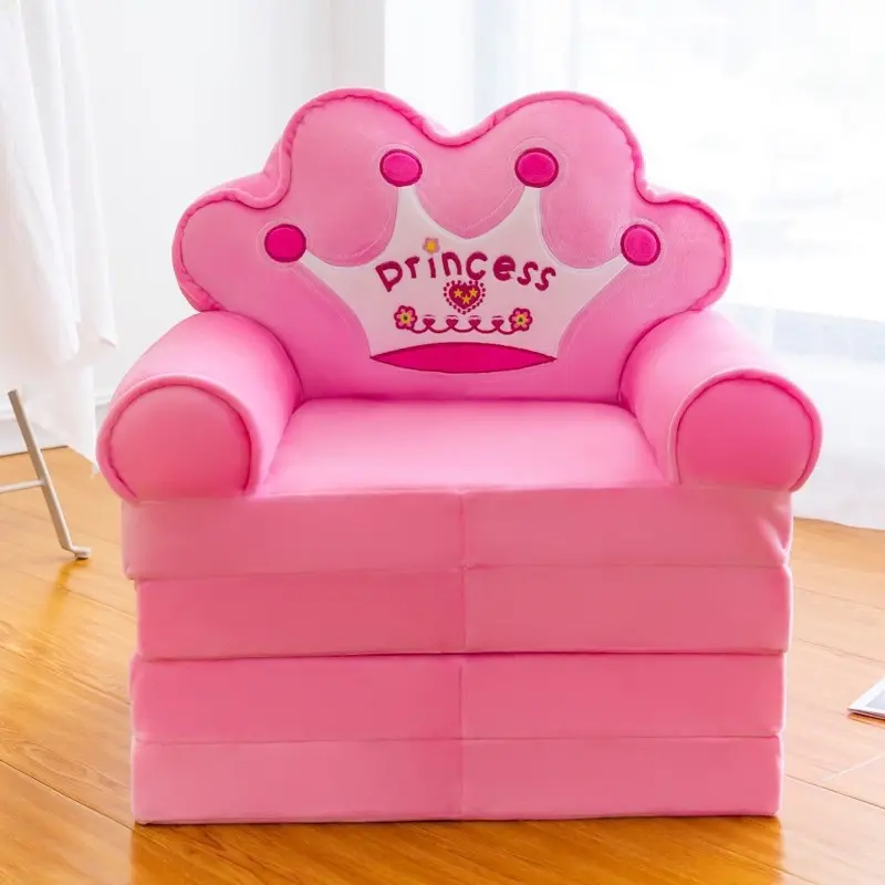 ￼Ghế Sofa Giường 4 tầng - Ghế Lười Hình Thú Cho Bé (Hàng loại 1) mẫu mới Voi 3