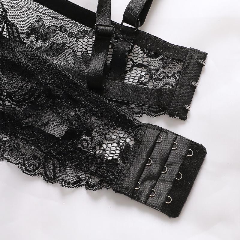 Product Introduction of Sexy Lace Thin Cup Plunge Push up Bra Underwear Adjustable Breast Holding 8