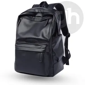 GH-Bag Tas Ransel Pria Wanita Aesthetic BROOKLYN Backpack PU Leather Kulit Sekolah