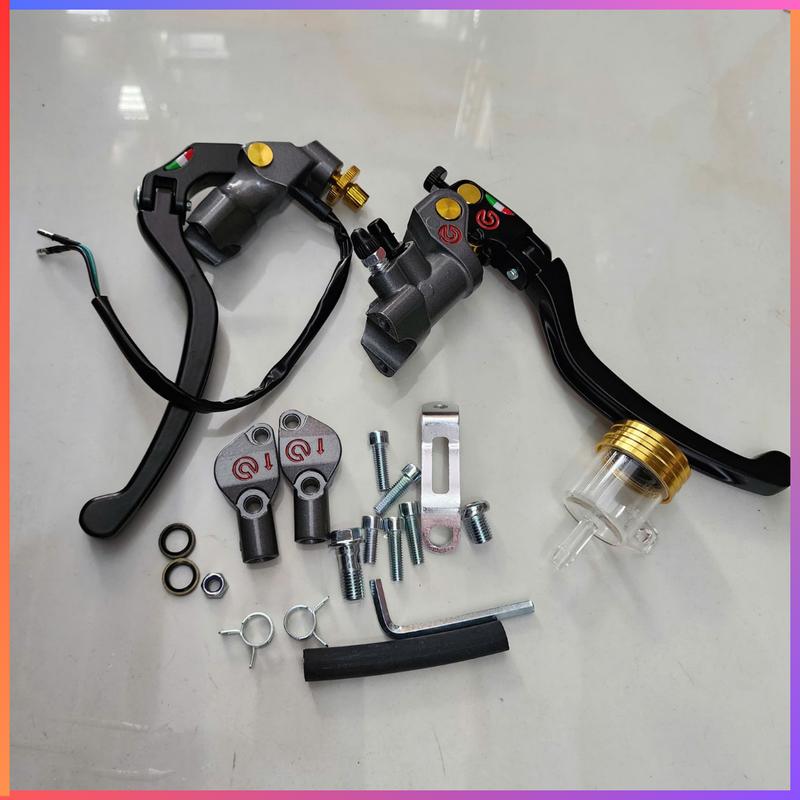 Tay Thắng Bremb@ RCS 19 Bình Dầu màu Vàng Nhỏ - Full Phụ Kiện Lắp Đặt